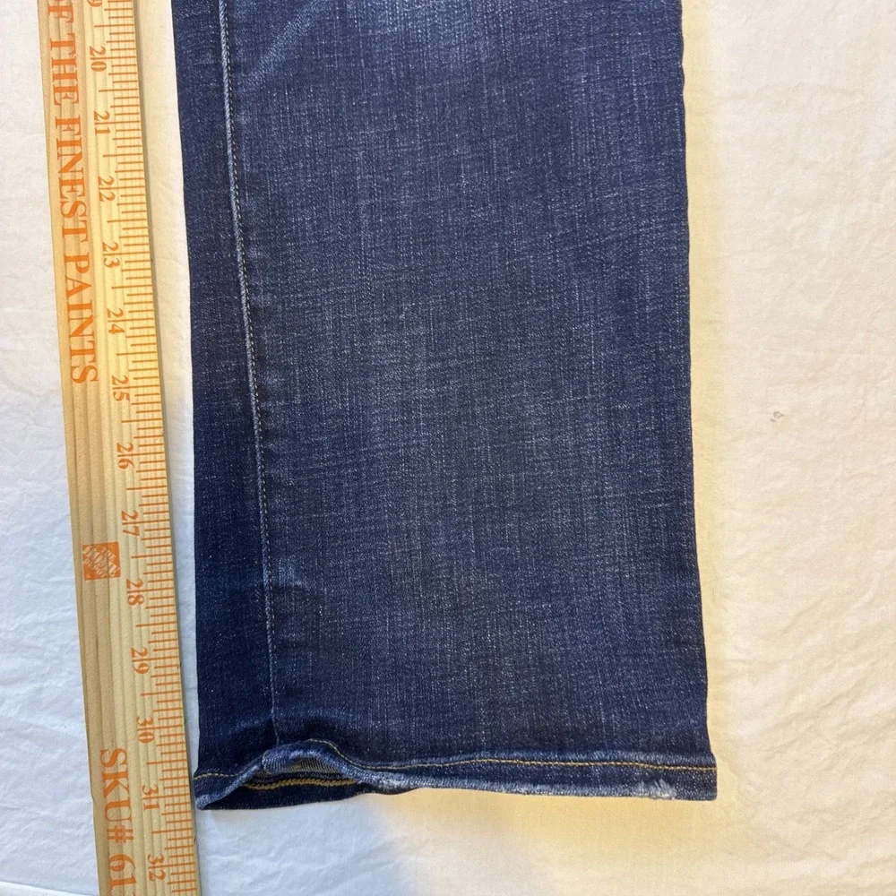American Eagle Men's Next Level Flex Slim Straight Denim Blue Jeans Size: 38/32